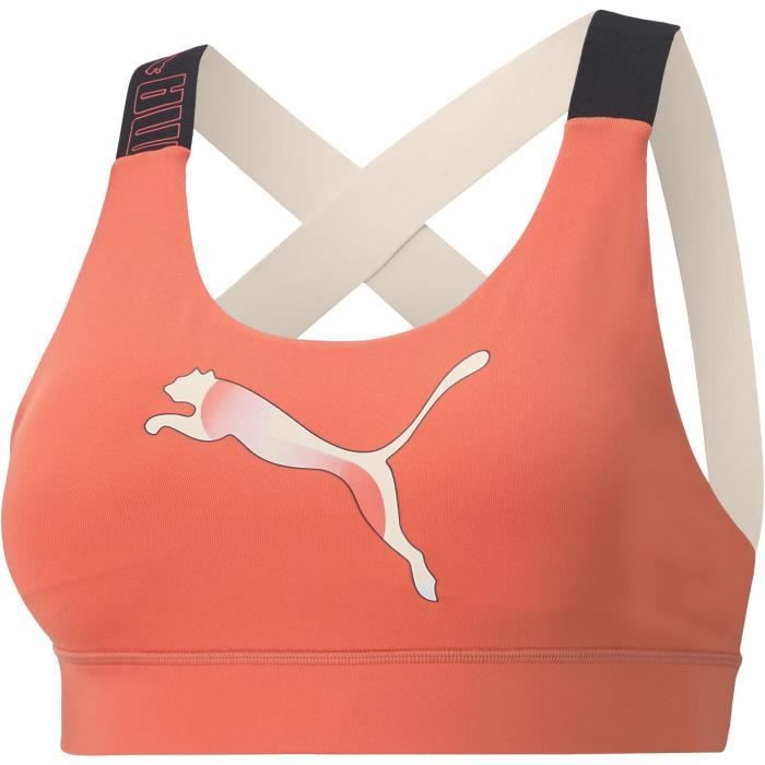 PUMA - Brassière sport Mid Impact Feel it - coque amovible