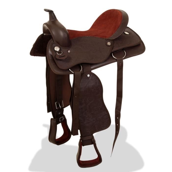 Ensemble Tête Western Cuir Ridex - Tête Et Col Poitrine - Toutes Tailles Cheval