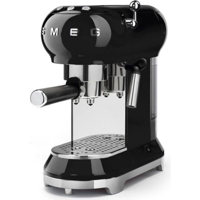 Machine à expresso 15 bars noir - SMEG - ECF01BLEU - Espresso - Dosettes - Café moulu