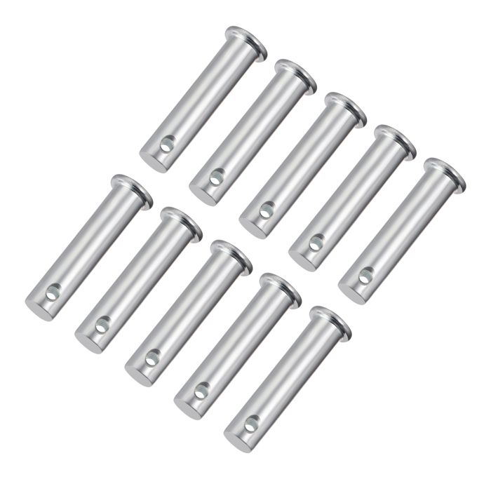 Lot De 10 Goupilles En Acier Zingué, Tête Plate, 5mm X 25mm - Uxcell
