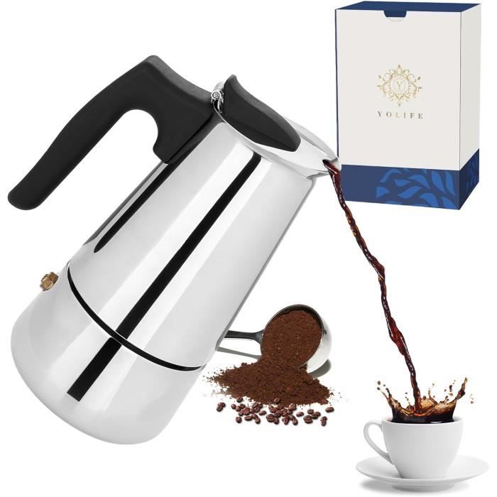 Cafetière Émaillée 1,2 L - Percolateur Pour Camping - 8-10 Tasses - Induction & Gaz
