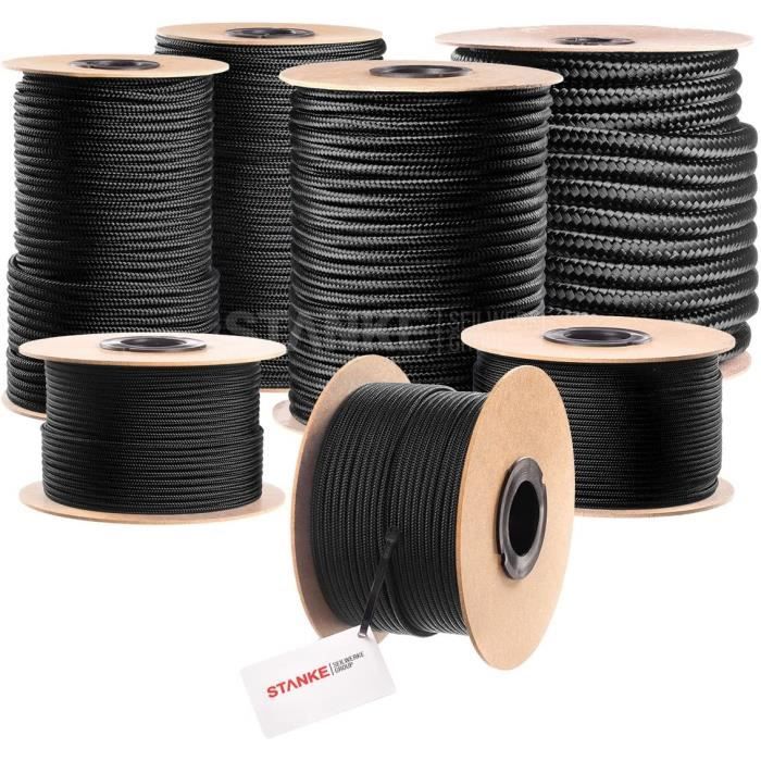 Seilwerk STANKE Lot De 10 Manchons Tubulaires En Aluminium Pour Corde En Caoutchouc 10mm - Serrage Robuste & Boucles Solides