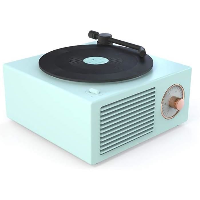 Haut-Parleur Bluetooth rétro Portable Turntable Bluetooth Valise