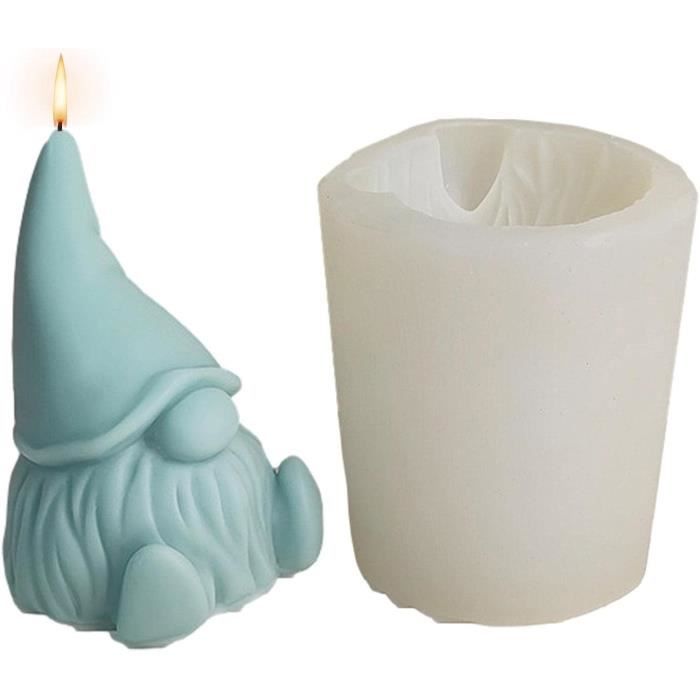 Moule En Noël - Moule En Silicone Pour Bougies En Pain D'épices - 3D - Élan - Père Noël - Sapin Noël - Pour Fabrication Bougies Parfumées