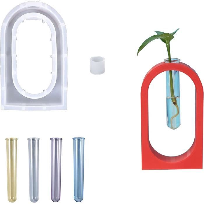 Lot De 5 Moules En Résine Pour Stations De Propagation Hexagonales En Forme De Cœur - Kit