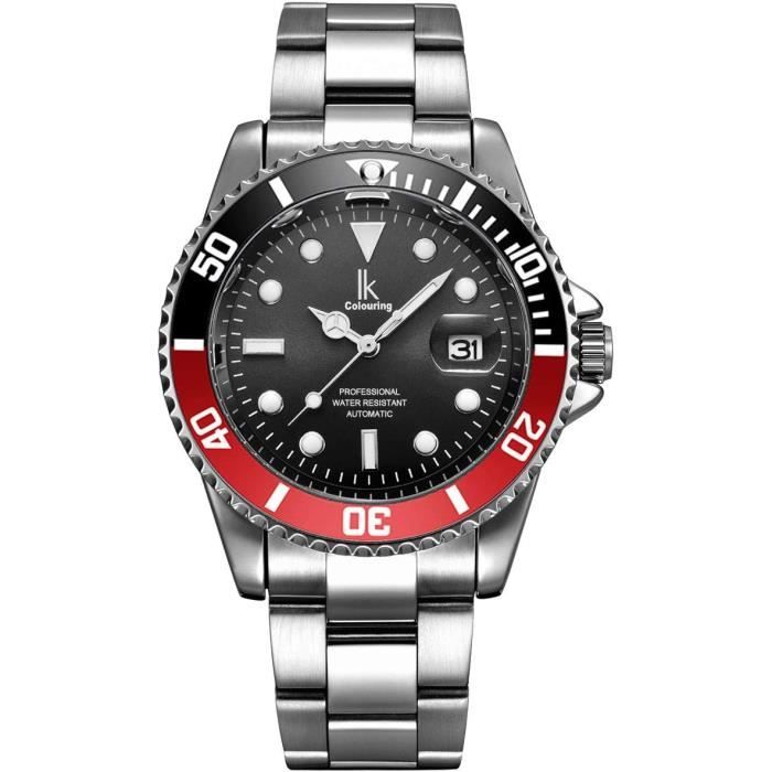 Ik Montre Automatique Homme Femme Classique Bracelet Métal[u1036