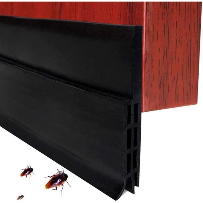 Boudin De Porte Isolant Calfeutrer Bas De Porte, Bande D'Etanchéité En Silicone Souple Isolant Phonique Thermique Anti Bruit Poussiere Stop A L Air Froid Anti Souris Fourmi Cafard Insectes 5 X 100