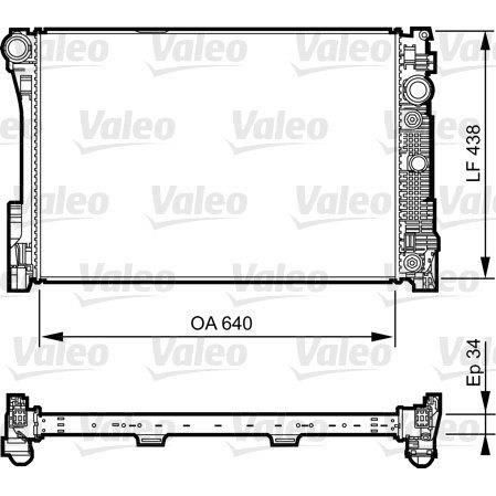 Radiateur moteur Mercedescdes classe c cls e glk - VALEO - 735292