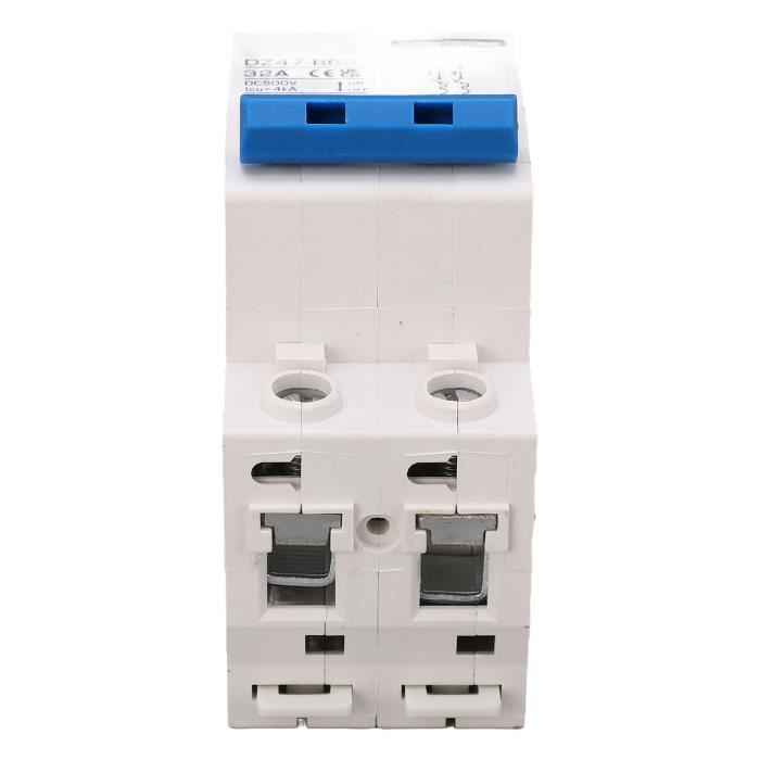 Disjoncteur Miniature MCB DZ47-60 60A 4000A - Protection Courant AC 230/400V - 1 Pôle - Pour Tableau Électrique - 7