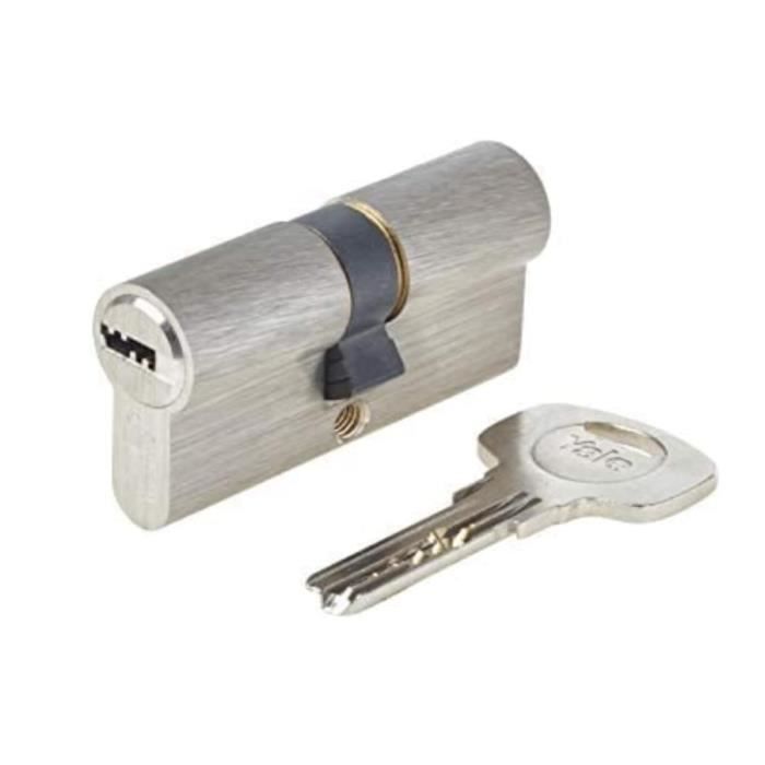 Cilindro Serratura Yale YC1000+ - Estraibile, 6 Perni, 4 Chiavi Reversibili, Nichelato, Per Porte Ingresso - Foto 5