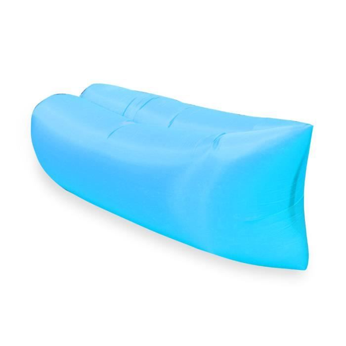 Canapé Gonflable Chaise Longue 200x70 Cm - Imperméable, Portable, Pour Plage, Piscine, Camping, Voyage - 10