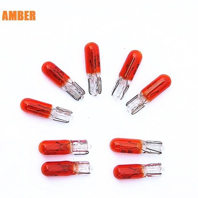 Lot De 20 Ampoules T5 286 12V 1.2W - Halogène Blanc Chaud, Pour Tableau De Bord Voiture, Néons, Neuf