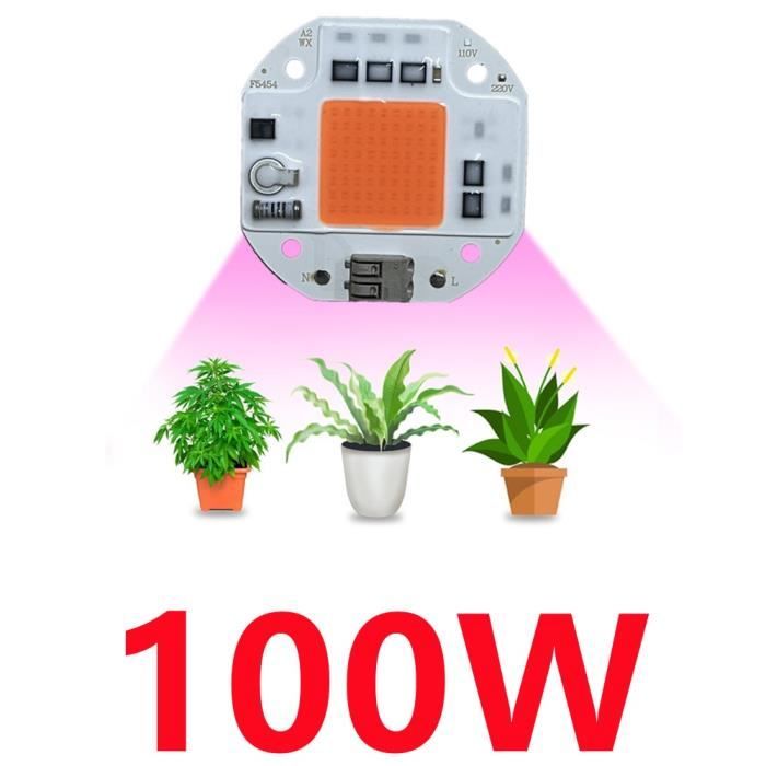 LAMPE DE CULTURE,Package 3 100W-220v--Puce lumineuse de croissance LED ...