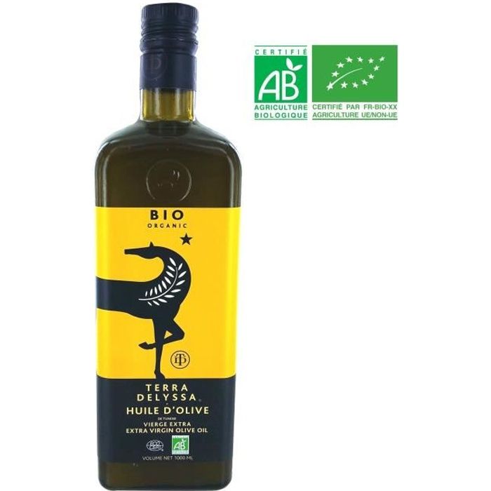 TERRA DELYSSA Huile d'Olive Bio - 1 L - Cdiscount Au quotidien