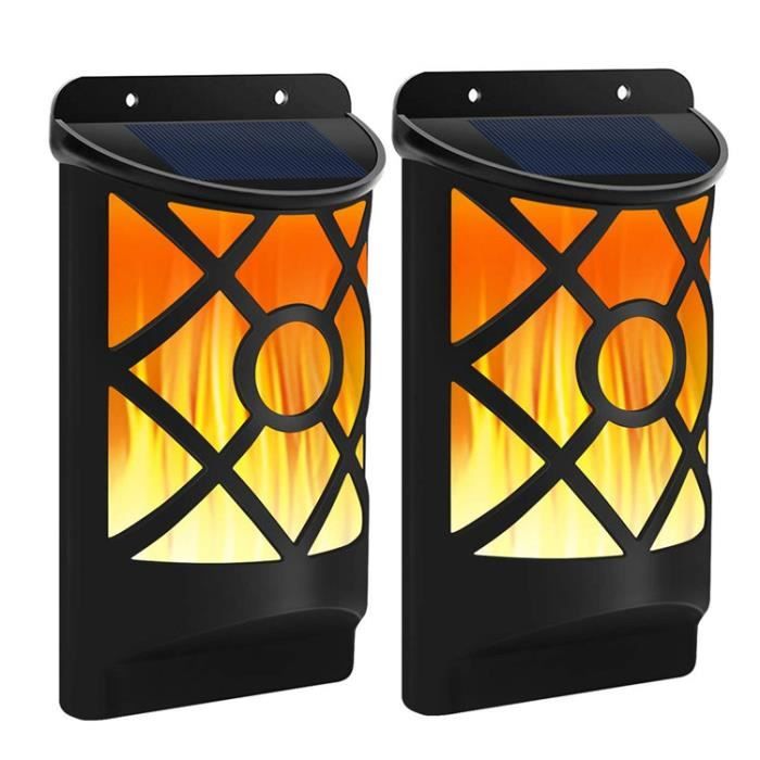 2 Pack Lampe Solaire Extérieure Imperméable / Eclairage Solaires dextérieur / Lanterne de Jardin