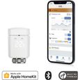 EVE THERMO Lot de 2 vannes de radiateur intelligente - Technologie Apple HomeKit et programmes autonomes Bluetooth Thread-1