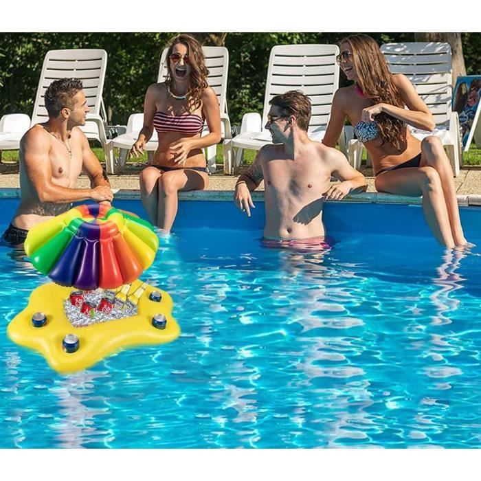 Mineup Porte-gobelet Gonflable Flottant, Porte Gobelet Gonflable
