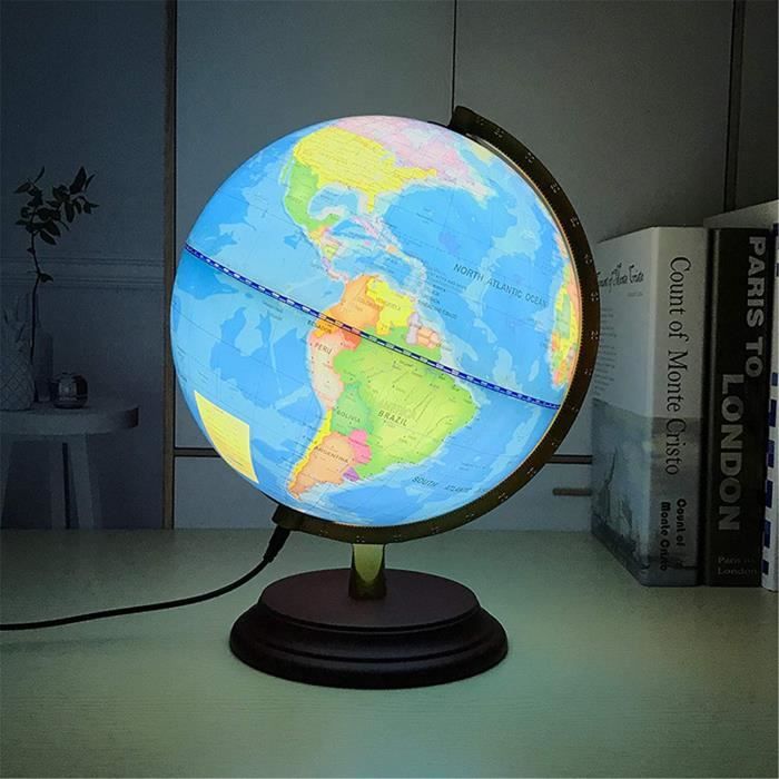 Globe Terrestre Lumineux De 25 Cm,Lampe à LED Globe Lumineux,USB,Clairement  Imprimé,Boule étanche,avec Lampe De Chevet,pour C[L740] - Cdiscount Jeux -  Jouets
