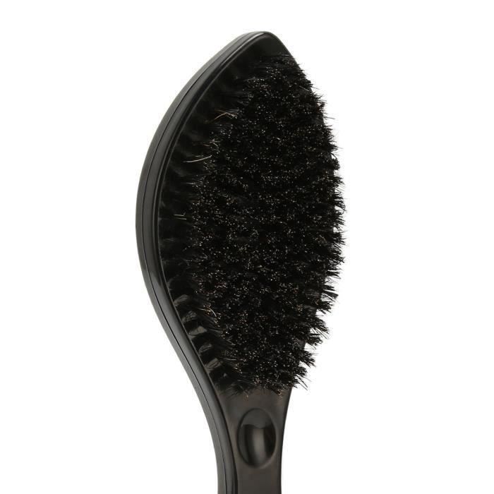 Brosse à Cheveux REKGO Pour Cheveux Bouclés - Noire, En Nylon Et Caoutchouc