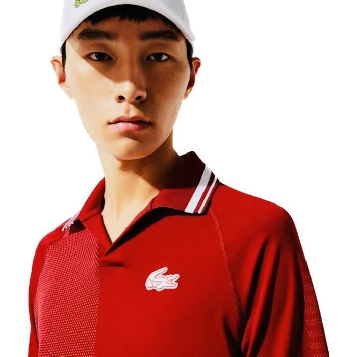 Polo lacoste 2025 rouge homme