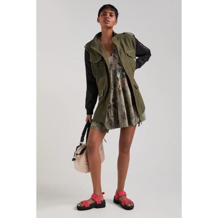 Veste mickey femme kaki best sale
