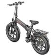 velo electrique Pliable adulte ENGWE EP-2 Pro Autonomie 120km fat bike 20 pouces pneu avec amortisseur avant Batterie 48V13AH Noir-2