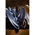 Bague ajustable Krokmou dragon anneau - Generique - Noir - Bijoux fantaisie pour femme et enfant-2