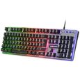 Mars Gaming MK220 – Clavier Gamer H-Mech – FRGB Rainbow + Halo – Français-2