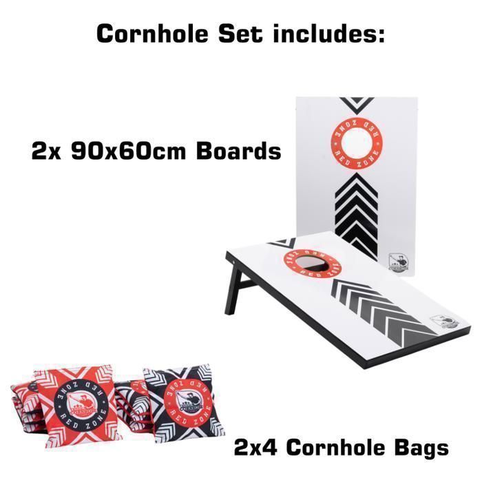 Cornhole Spel met Skyline van Amsterdam - Cornhole Nederland