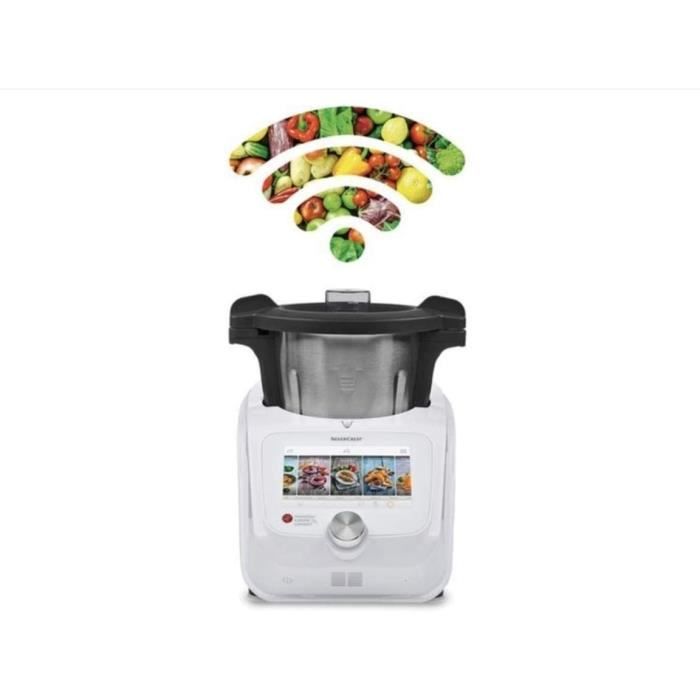 Robot Cuiseur Silvercrest Monsieur Cuisine Connect SKMC 1200 - Blanc, Occasion