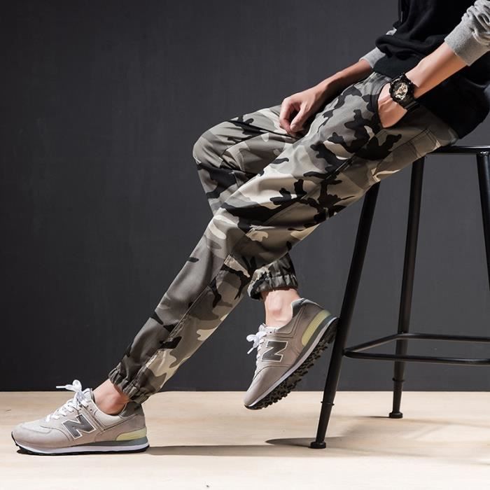 Pantalon cargo homme camouflage