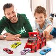 Camion de Transport Voiture Jouet Mini véhicules pour Enfants - SURENHAP - Rouge - Garçon - 3 ans et plus-3