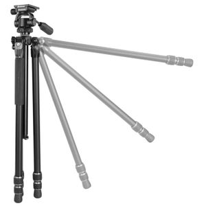 National Geographic Petit Kit Trépied Photo, Sac Transport, Rotule 3D Plateau Rapide 4 Sections Verrouillage Levier Entretoise Mi Hauteur Charge 1kg Aluminium Pour Canon Nikon Sony Nghpmidi