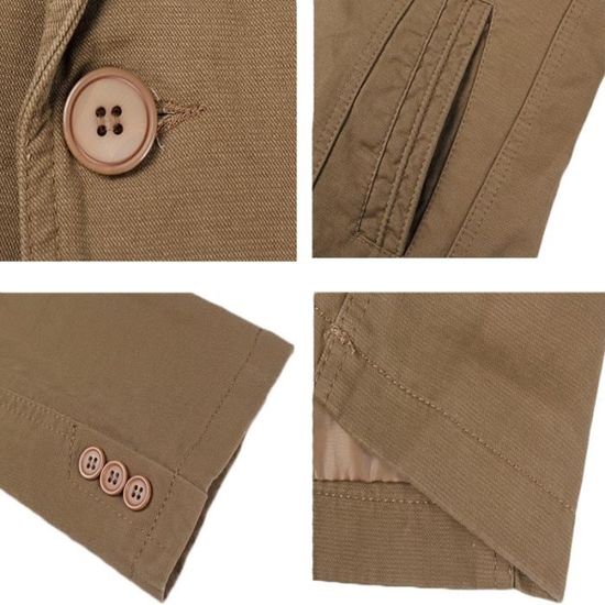 iHENGH❂Lin Slim Fit Hommes Blend Poche Solides Manches Longues Costumes Blazer Jacket Outwear Une Vari/ét/é de Couleurs Et de Tailles Top