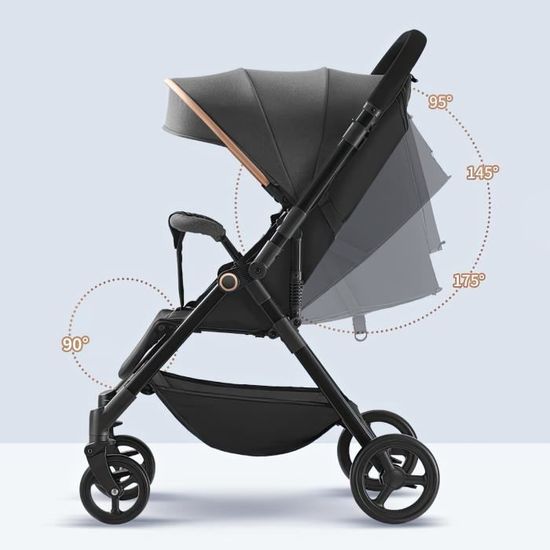 Poussette canne dossier reglable outlet