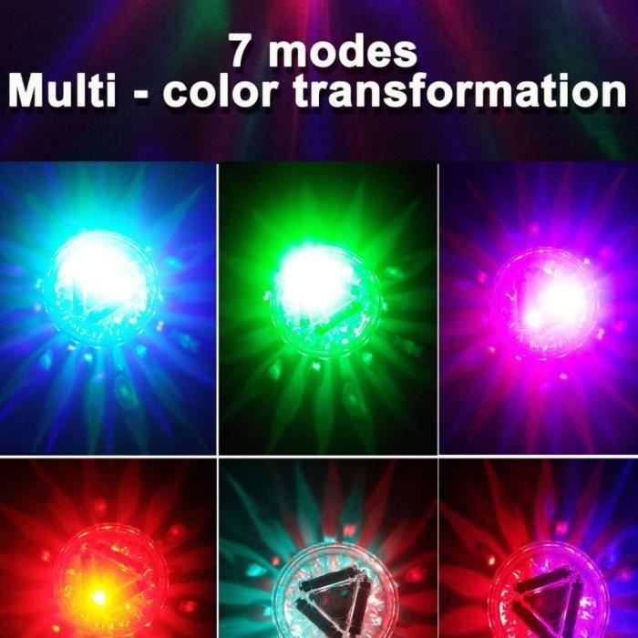 Lot De 4 Lampes De Piscine, Lampes LED Submersibles Rechargeables Avec Télécommande, Lampe LED RVB Submersible Pour Piscine, étanchéité IP68 | Leroy Merlin