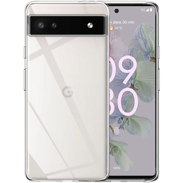 Coque Silicone Transparente Et 2 Verres Trempés Pour Google Pixel 6 Pro - Marque Little Boutik