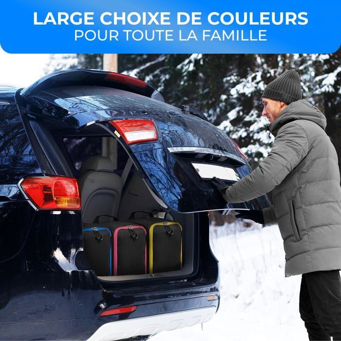 Sac à Chaussures De Ski Avec Compartiment Pour Casque Noir