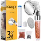 Pommeau de Douche - ZGEER - Anti Calcaire - Économiseur d'Eau - Filtration 3 Niveaux - Chromé