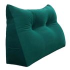 VERCART Coussin de Lecture Cale Dos, Coussin à Coins, Grands coussins de Lit Velours 80cm Turquoise