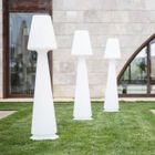 Lampadaire de Jardin en Résine Chloe avec Led Multicolor - Made in Italy - Blanc - Batterie