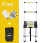 FINETHER Échelle Télescopique 3,2M Escabeau Escamotable Portable Polyvalent 11 étagères Échelons Échasse Pliante en Aluminium