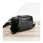 Sac bandoulière MTOWSUC 1915 Mode Vintage PU Cuir Sac Banane Taille 25x17x8 cm Pour Hommes et Femmes