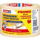 TESA Ruban adhésif masquage - lot de 3 - 50m x 30 mm