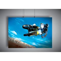 Poster Moto Cross Sport Extrem Mural Wall Art - A3 (42x29,7cm)