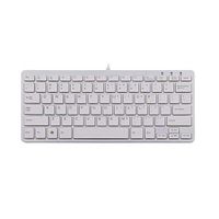 R-Go Clavier Compact, QWERTY (US), Blanc, filaire RGOECQYW