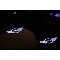 3000 K or -Lampe ombre fantôme sans fil pour Mini Cooper One S JCW R55 R56 R58 R59 R60 F56 F60, 2 pièces, lumière de bienvenue dans