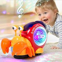 Jouets musicaux pour bébé-jouets éducatifs d'apprentissage précoce dansant, jouets musicaux interactifs lumineux et rampants, j N°1