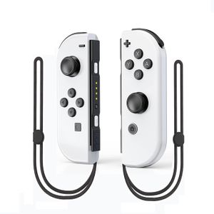 Manette Switch Blanche Rétro Éclairée - Sans Fil, Design Collector Pour Nintendo Switch