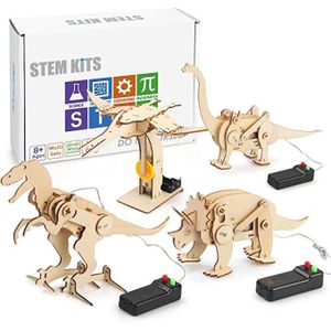 TABLE JOUET D'ACTIVITÉ Jouets Dinosaures en Bois 3D - AMOUNE - Puzzle STE